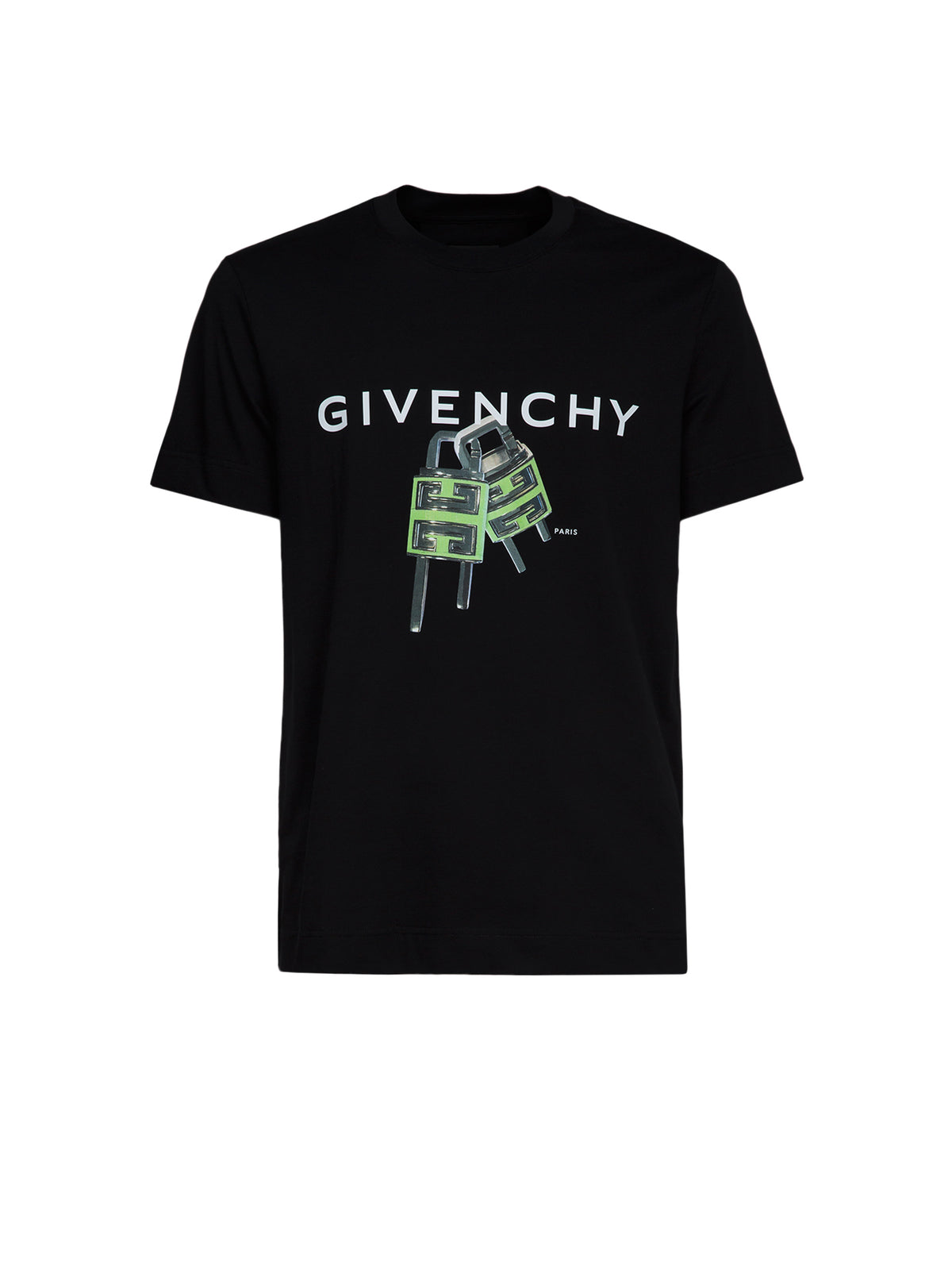 T-Shirt by Givenchy for men in cotton black features an on trend silhouette, perfectly showcasing a on trend and for an elevated aesthetic.