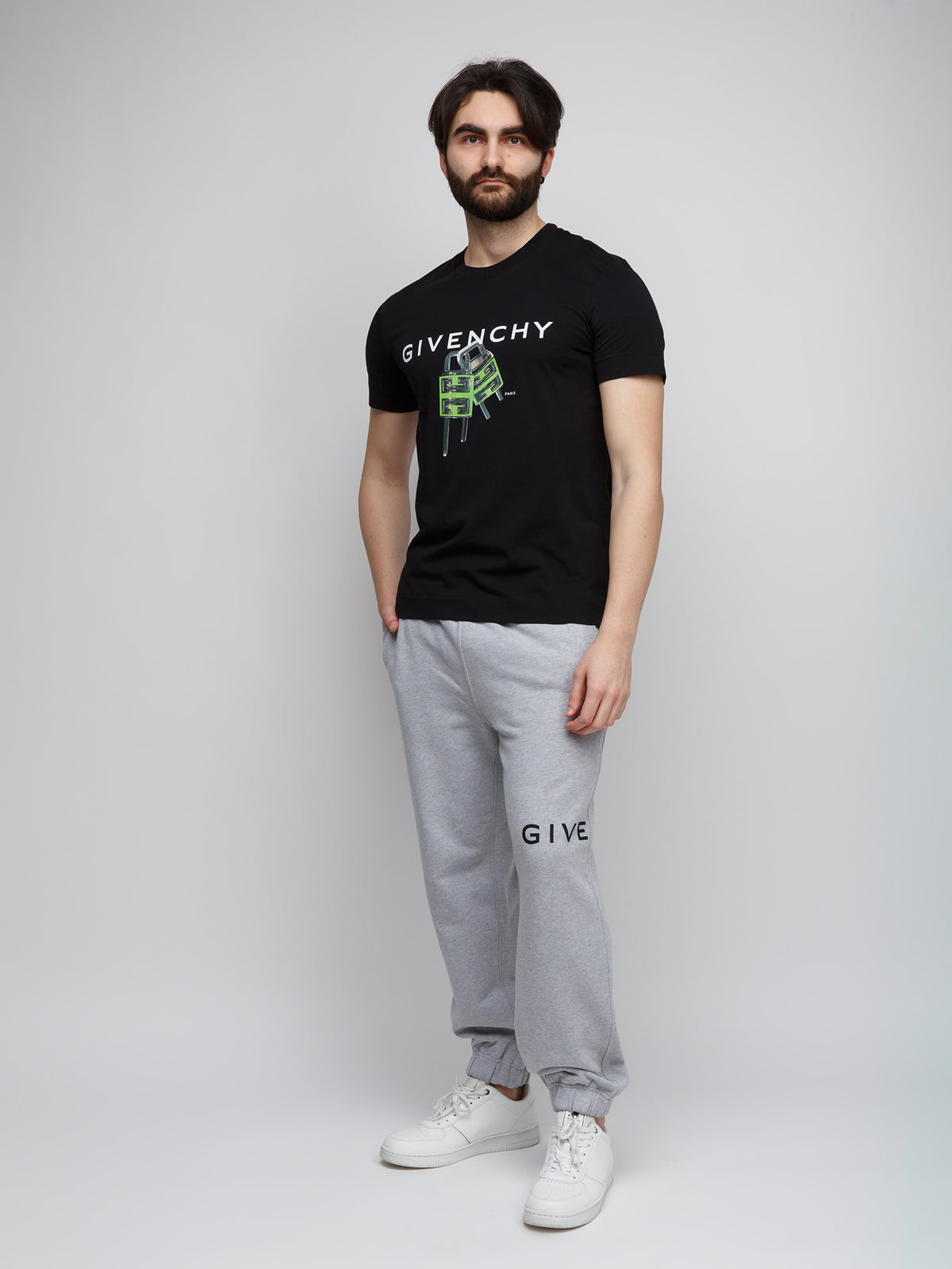 T-Shirt by Givenchy for men in cotton black showcases a chic silhouette, artfully detailed with a chic and for a chic finish.