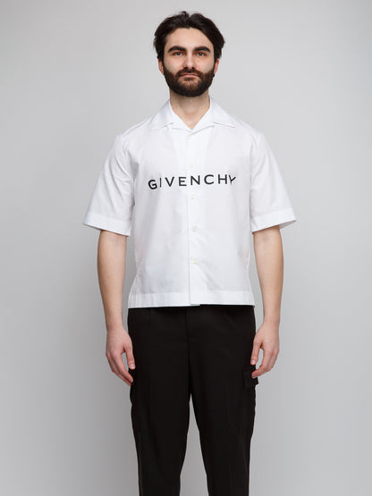 Shirt by Givenchy for men in cotton bicolour features an polished silhouette, showcasing a sophisticated and detail for a truly polished finish.