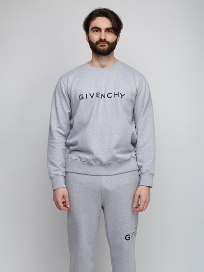 Givenchy Gray Cotton Sweatshirt