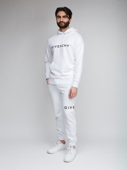 Givenchy Men's Slim Cotton Sweatshirt - White