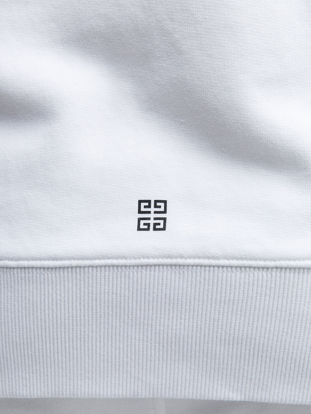 Givenchy Men's Slim Cotton Sweatshirt - White