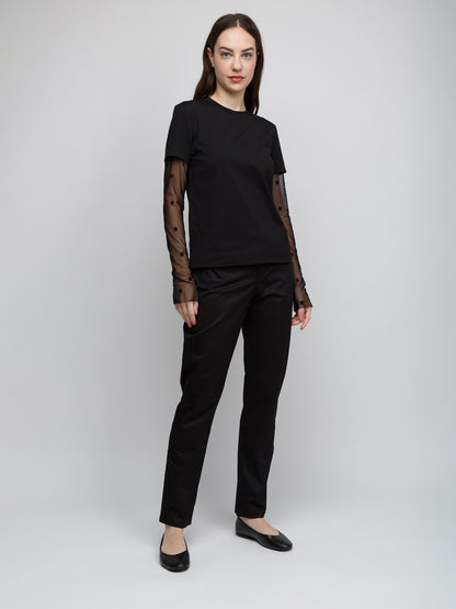 T-Shirt by Givenchy for women in cotton black showcases a chic silhouette, artfully detailed with a chic and for a chic finish.