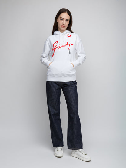 Givenchy White Cotton Hoodie