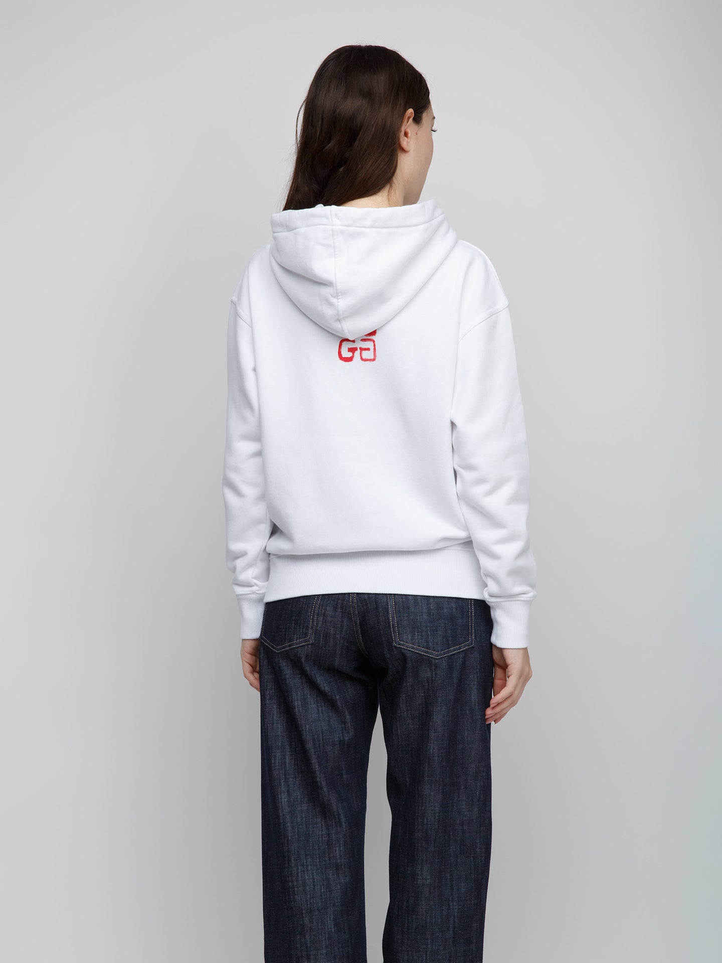 Givenchy White Cotton Hoodie