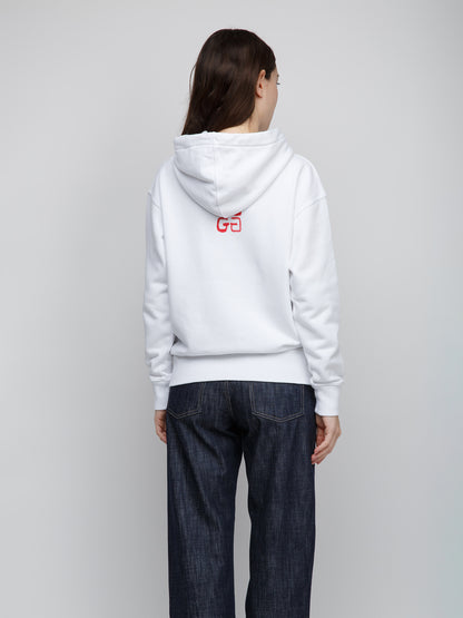 Givenchy White Cotton Hoodie