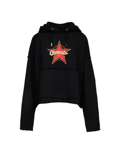 Givenchy Black Cotton Hoodie