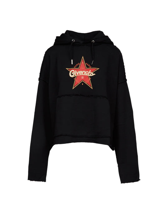 Givenchy Black Cotton Hoodie