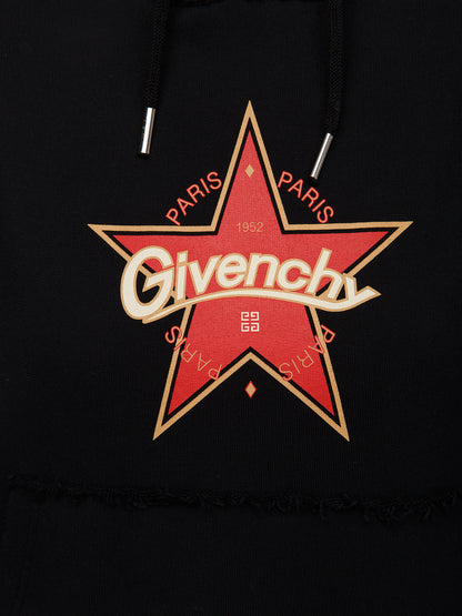 Givenchy Black Cotton Hoodie