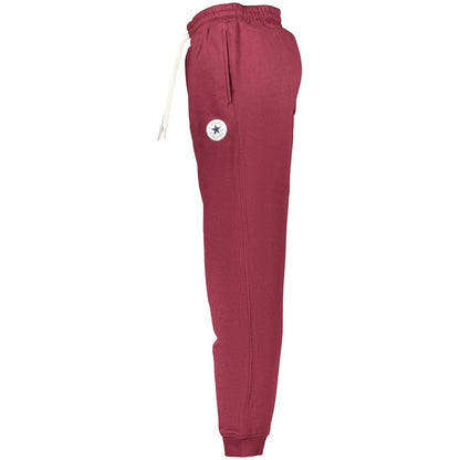 Joggers by Converse for men in cotton polyester red presents a refined pantology silhouette, artfully defined by a refined pantology regular-fit, long, and a sophisticated .