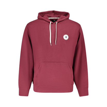 Sweatshirt Hoodie by Converse for men in cotton polyester red features a slouchy chic silhouette, detailed with a slouchy chic and a signature hooded neckline for an elevated aesthetic.