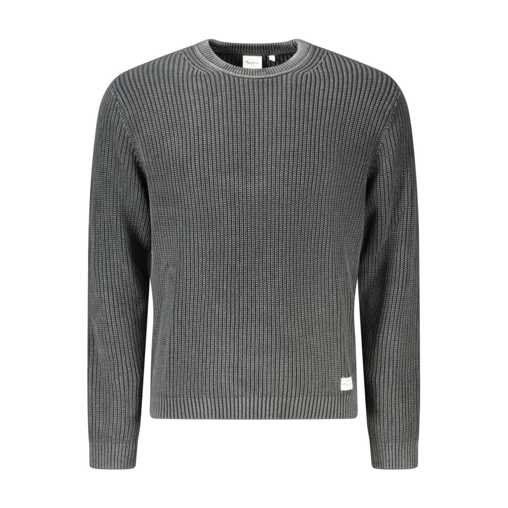 Sweatshirt by Pepe Jeans for men in cotton black presents a smart casual silhouette, featuring a smart casual crew neckline and for a sophisticated look.