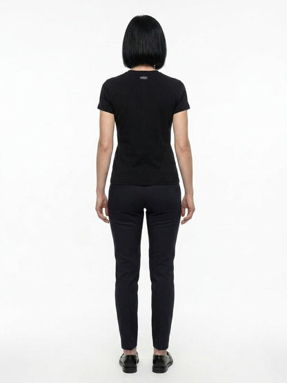T-Shirt by Dolce & Gabbana for women in cotton black features an on trend silhouette, perfectly showcasing a on trend and for an elevated aesthetic.