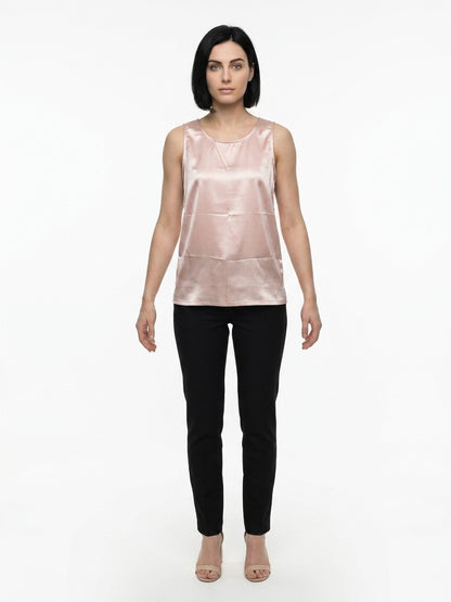 Dolce & Gabbana Pink Elastane Tank Tops