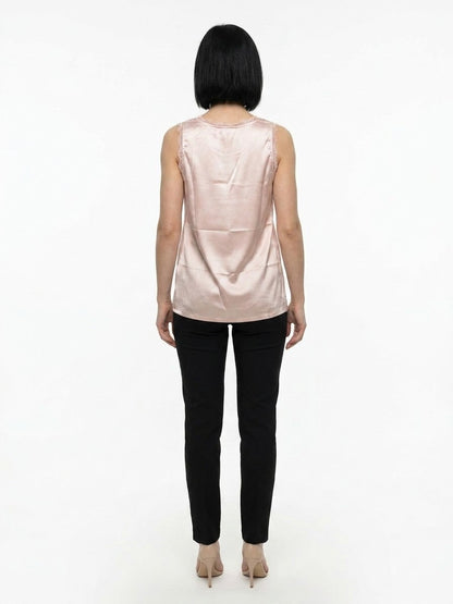 Dolce & Gabbana Pink Elastane Tank Tops