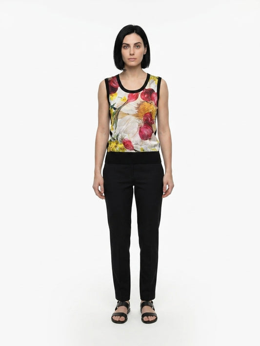 Dolce & Gabbana Multicolor Cotton Tank Tops