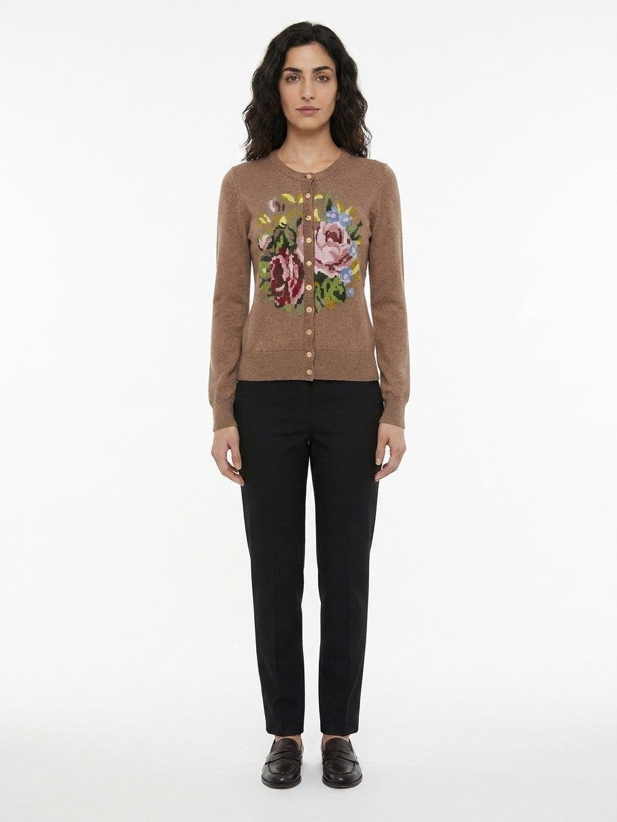 Cardigan by Dolce & Gabbana for women in polyamide & polyester multicolor features a dramatic silhouette, showcasing a sophisticated and dramatic detail for a timeless, premium look.