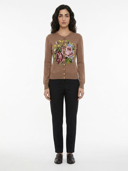 Cardigan by Dolce & Gabbana for women in polyamide & polyester multicolor features a dramatic silhouette, showcasing a sophisticated and dramatic detail for a timeless, premium look.
