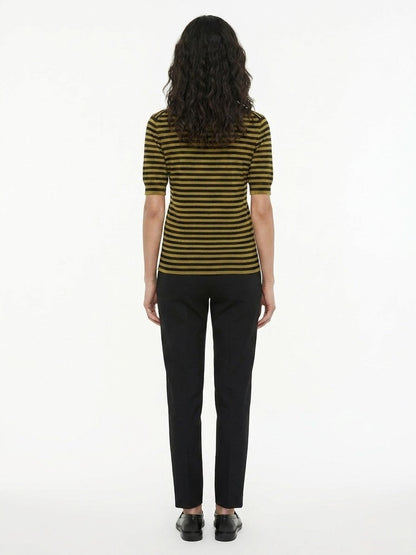T-Shirt by Dolce & Gabbana for women in cashmere wool multicolor features an on trend silhouette, perfectly showcasing a on trend and for an elevated aesthetic.