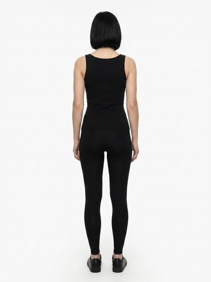 Activewear Leggings by Dolce & Gabbana for women in cashmere black features a athletic leggings and with a long cut, showcasing technical for a athletic finish.