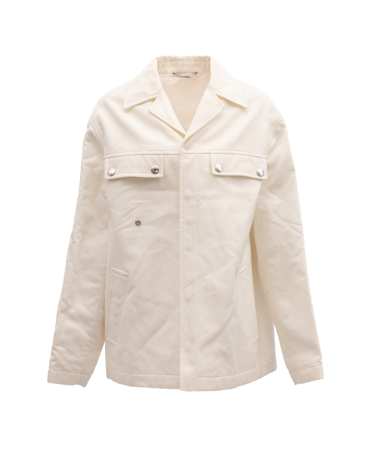 Jacket by Valentino Garavani for women in viscose & virgin wool ivory & white features an utilitarian silhouette with a refined , showcasing sophisticated for an utilitarian aesthetic.