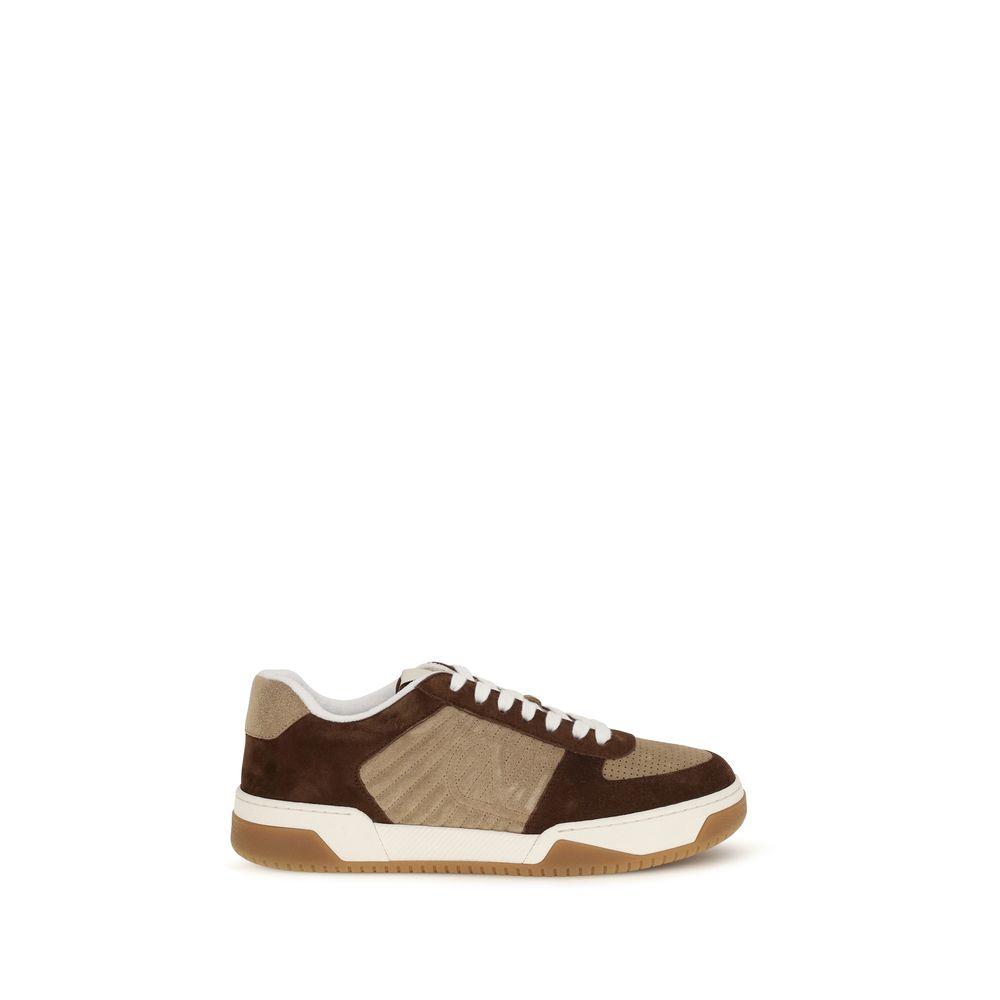 Valentino Garavani Men's Athletic Bos Taurus Suede & Nappa Calfskin Leather Sneakers - Brown