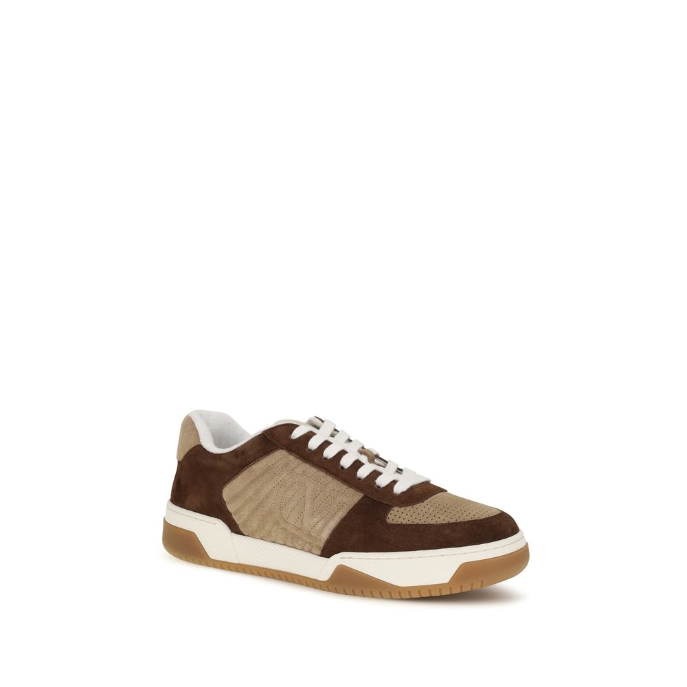 Valentino Garavani Men's Athletic Bos Taurus Suede & Nappa Calfskin Leather Sneakers - Brown