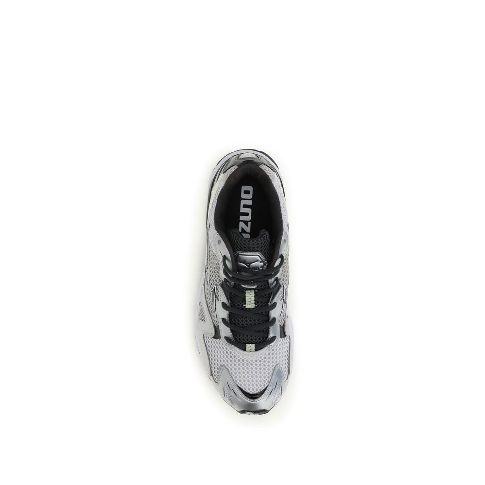 MIZUNO Gray Fabric Athletic Sneakers
