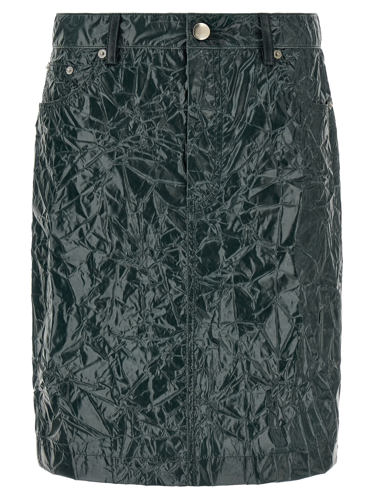 Skirt by Marni for women in polyester bicolour, green, silver & signature features an relaxed-yet-refined silhouette that elegantly showcases the Women's Polyester Midi Skirt design and sophisticated midi.