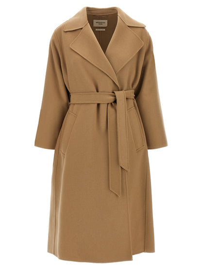 Max Mara Women's Polyamide & Virgin Wool Overcoat - Beige