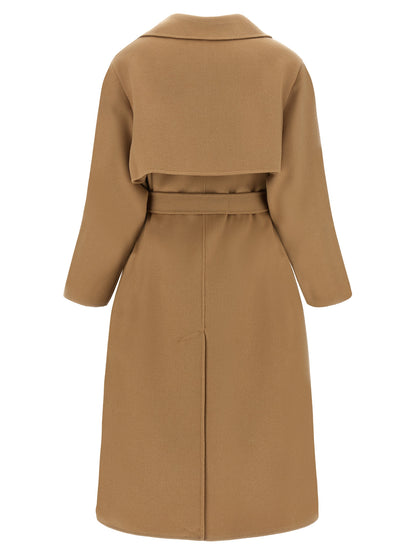 Max Mara Women's Polyamide & Virgin Wool Overcoat - Beige