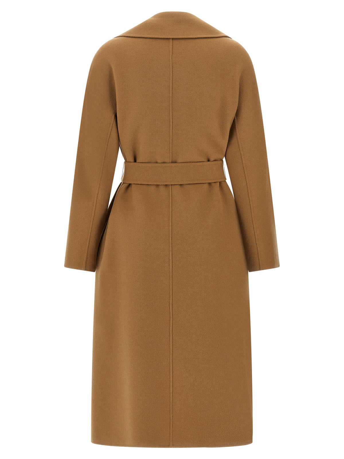 Max Mara Women's Silk Cashmere Virgin Wool Overcoat - Beige