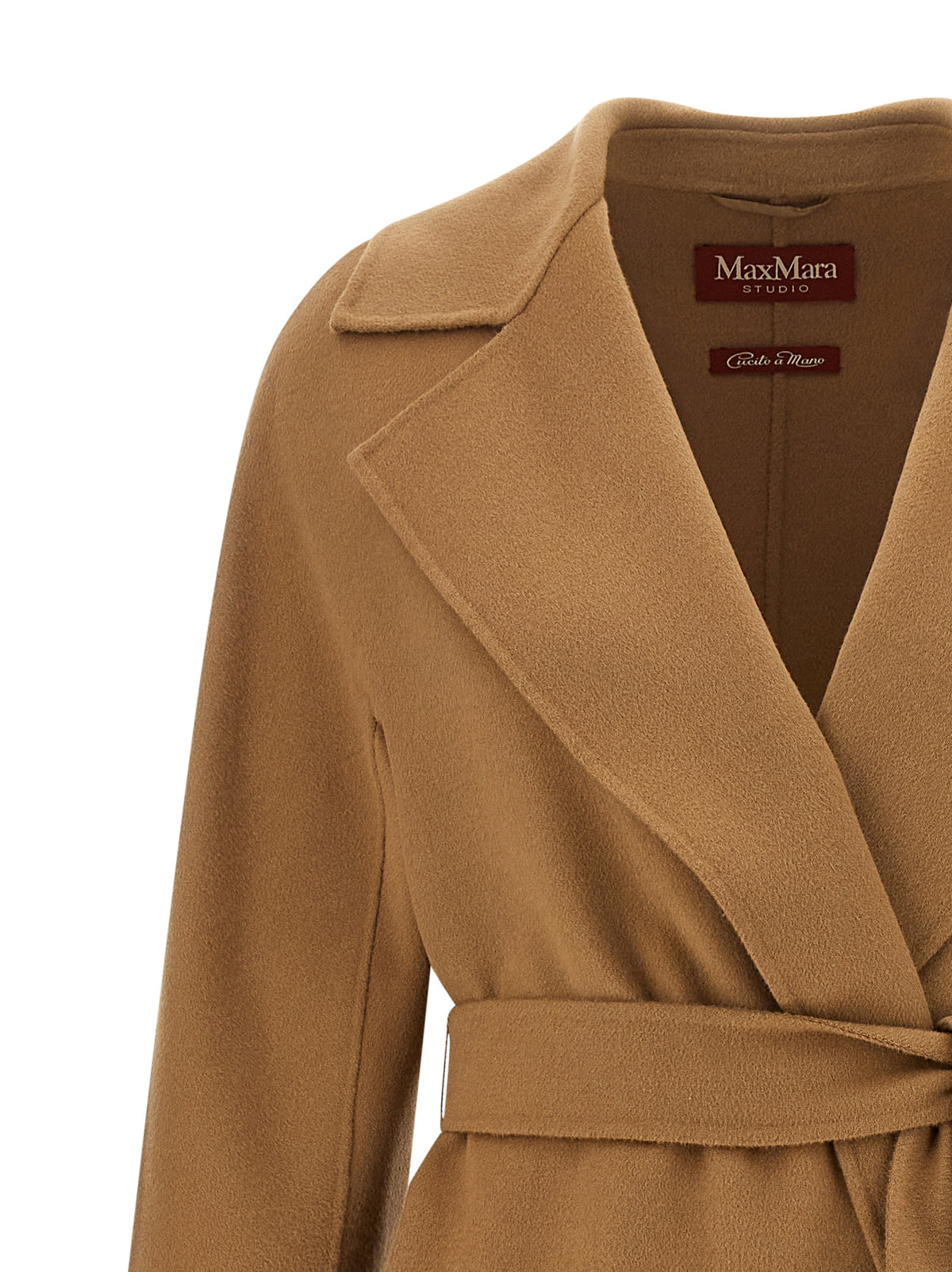 Max Mara Women's Silk Cashmere Virgin Wool Overcoat - Beige