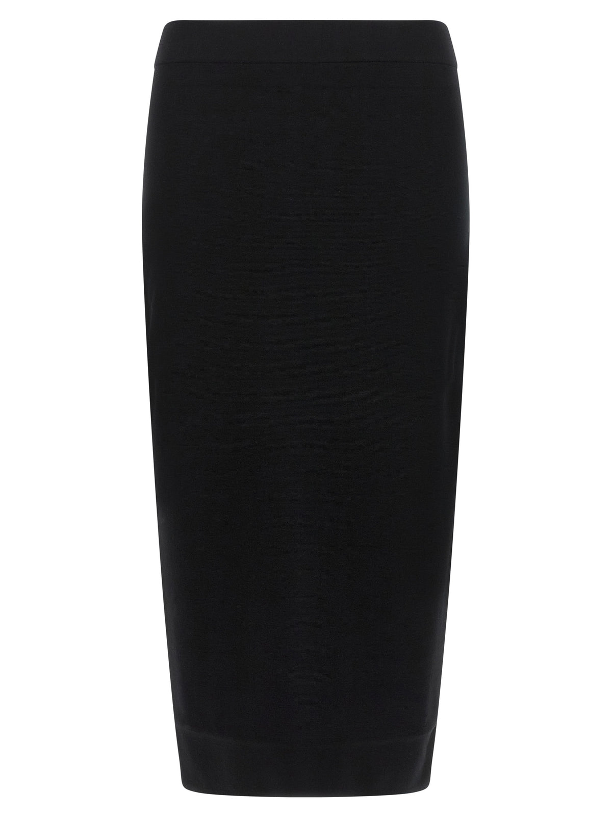 Skirt by Max Mara for women in polyester & viscose black features an tailored silhouette, artfully capturing the essence of Women's Sheath Polyester & Viscose Midi Skirt in a sophisticated midi.