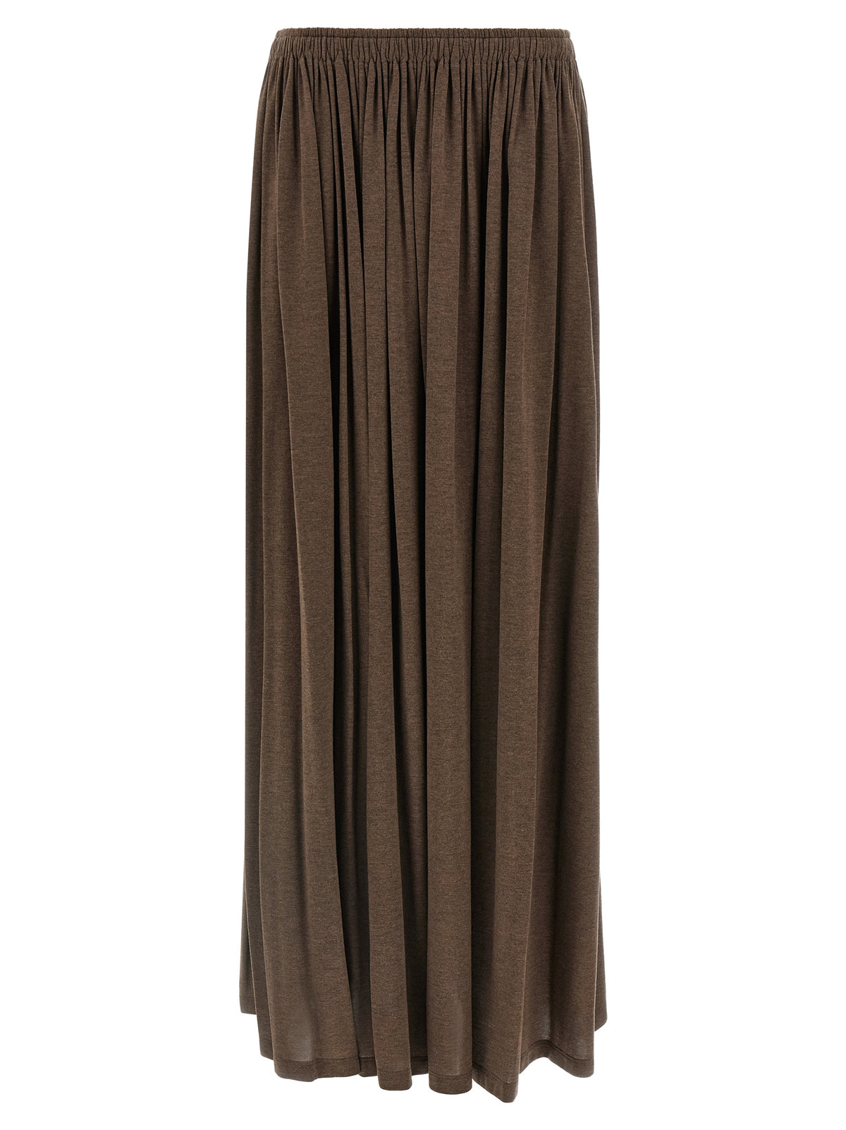 Max Mara Women's Flared Lyocell Metal & Silk Mini Skirt - Brown