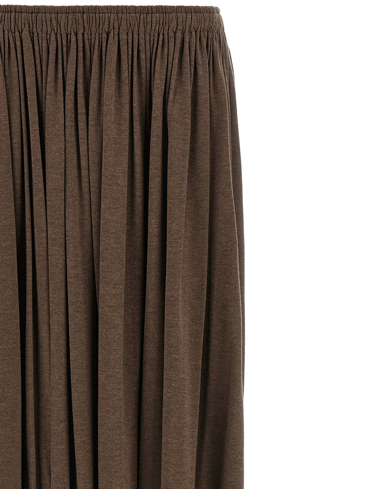 Max Mara Women's Flared Lyocell Metal & Silk Mini Skirt - Brown