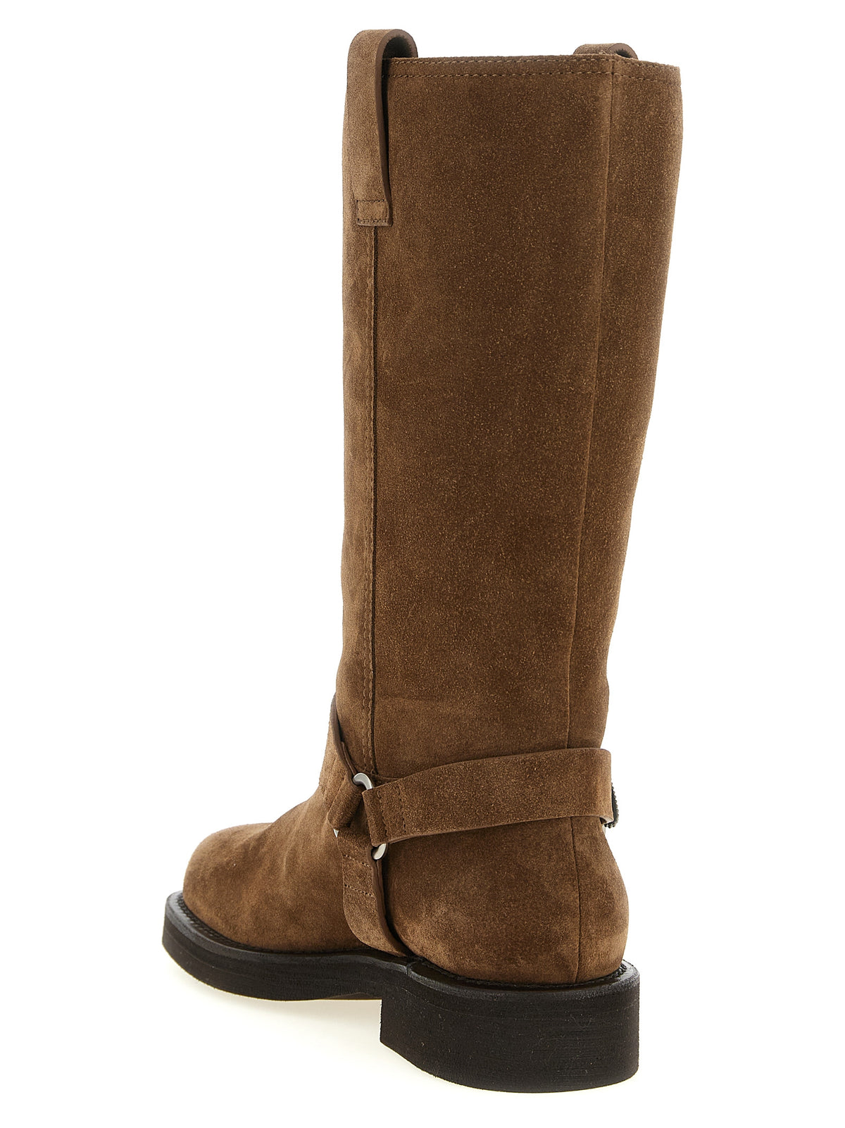 Ankle Over-The-Knee Strap Boots by Brunello Cucinelli for women in bos taurus calfskin leather brown features an high-performance silhouette, showcasing the sophisticated design of the Monile Women's Bos Taurus Calfskin Leather Ankle Over-The-Knee Strap Boots with a and a refined .