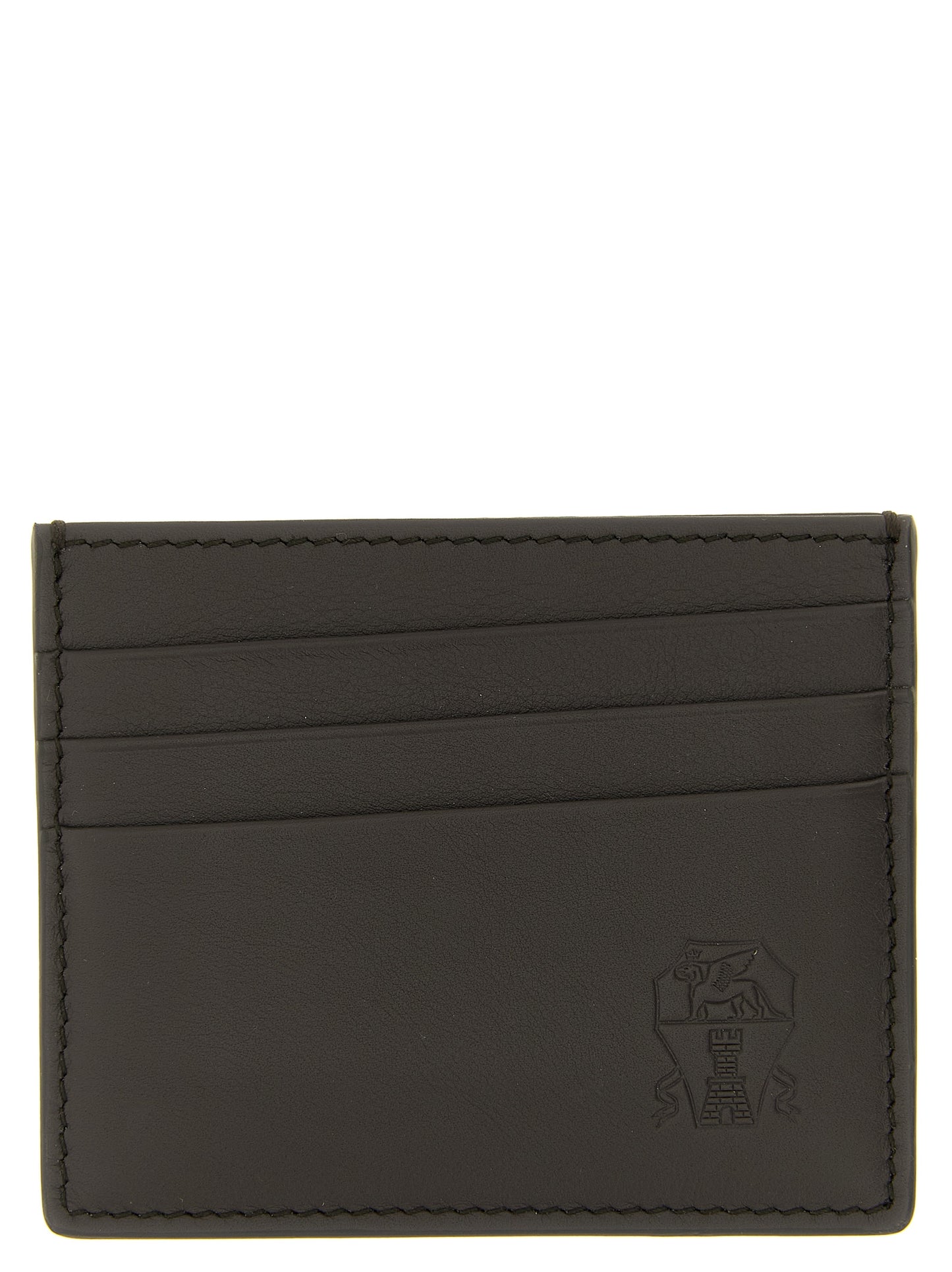 Brunello Cucinelli Black Calfskin Cardholder