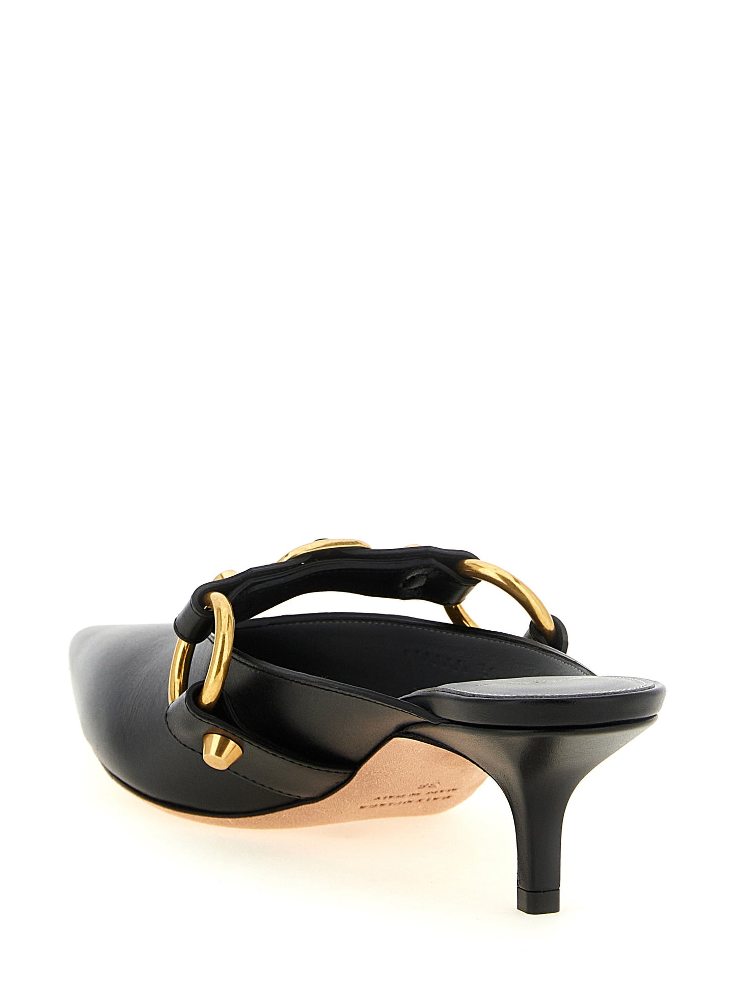 Balenciaga Black Calfskin Mid Heel Pumps