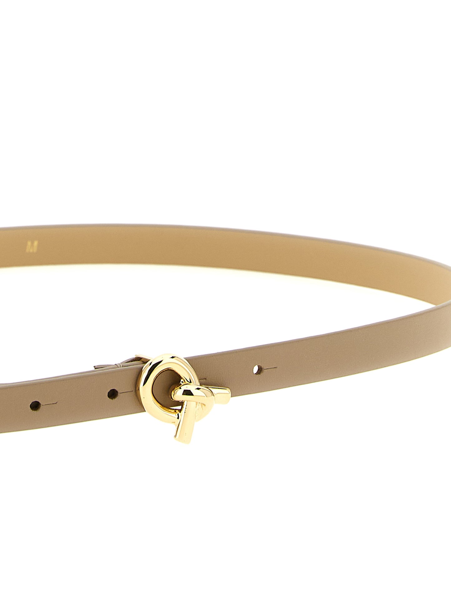 Fabiana Filippi Beige Leather Thin Belt