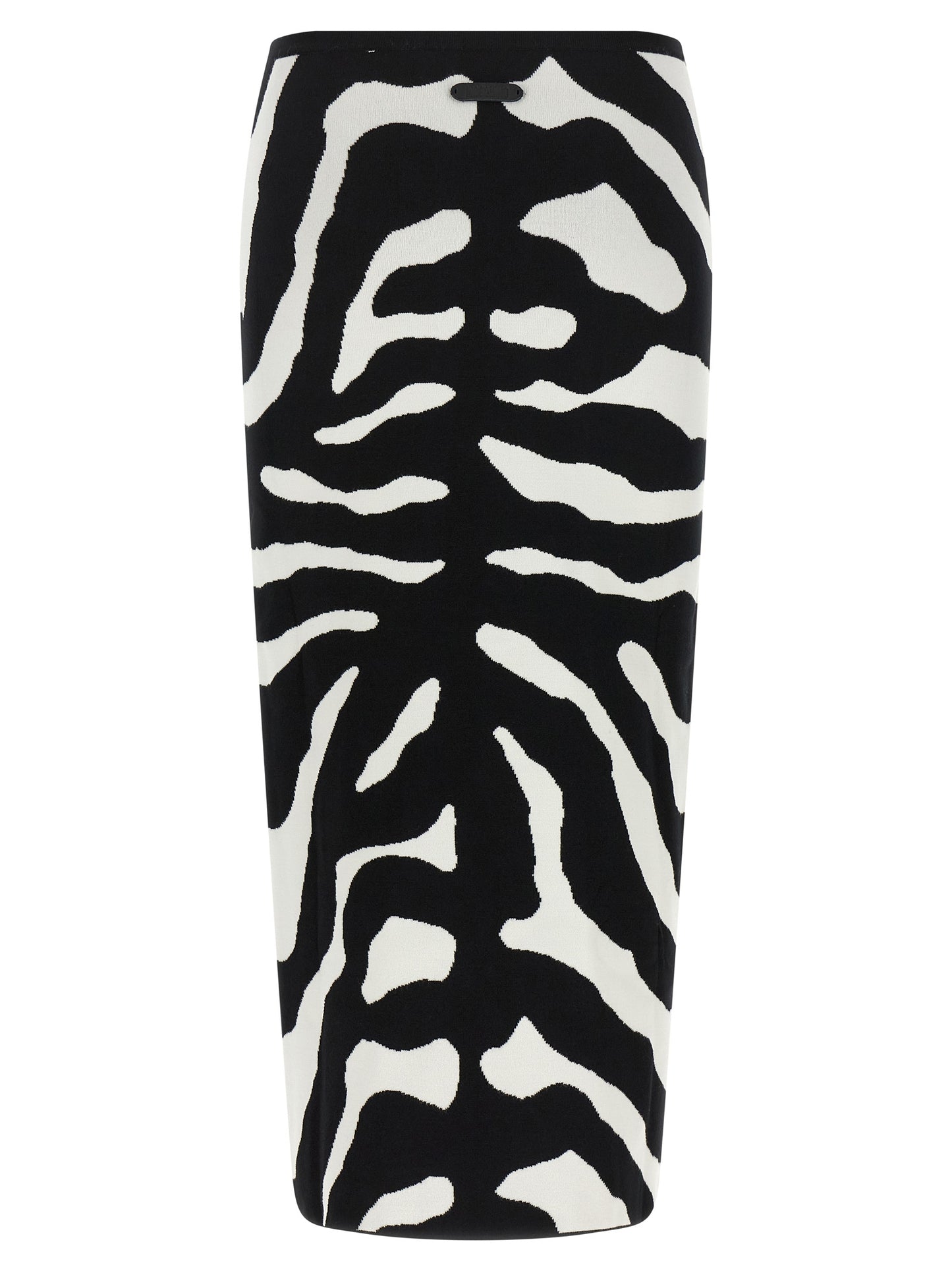Moschino Bicolor Viscose Midi Skirt