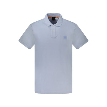 Hugo Boss Light Blue Cotton Men's Polo