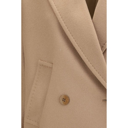 Max Mara Beige Wool Oves Aries Coat