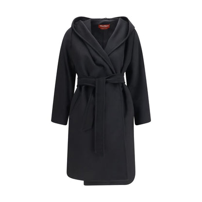 Max Mara Black Wool Oves Aries Coat