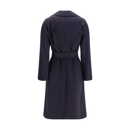 Max Mara Blue Wool Oves Aries Coat