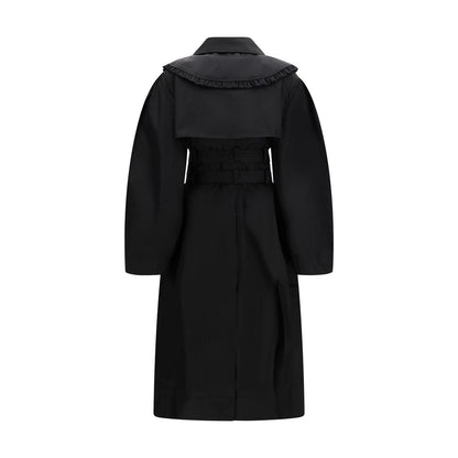Ganni Black Nylon Coat