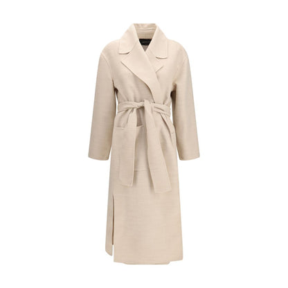 Fabiana Filippi Beige Wool Oves Aries Coat