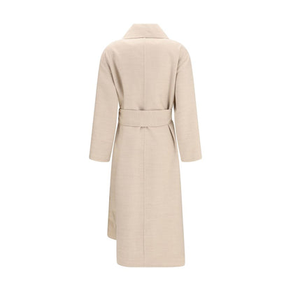 Fabiana Filippi Beige Wool Oves Aries Coat