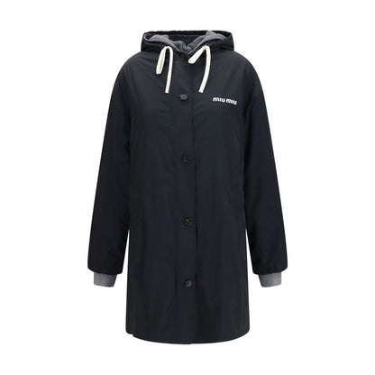 Miu Miu Black Cotton Coat