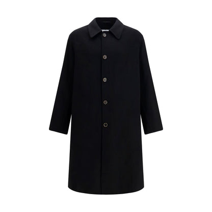MM6 Black Wool Oves Aries Coat